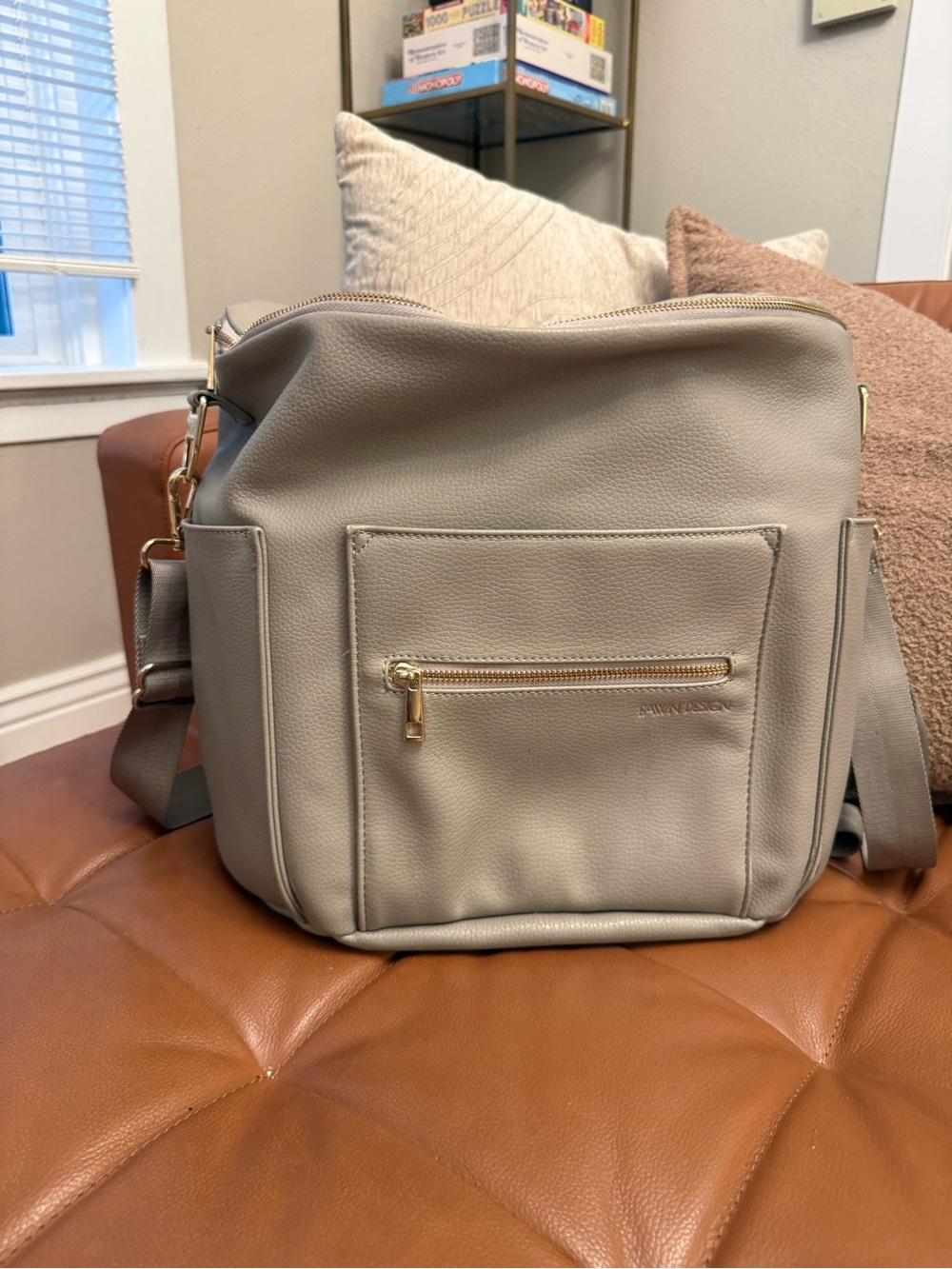 Fawn Designs Diaper Bag The Original in Blue/Grey